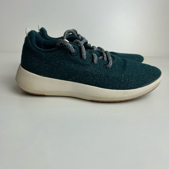 Allbirds Wool Runners - Teal and Cream SIZE 7 - Picture 3 of 8